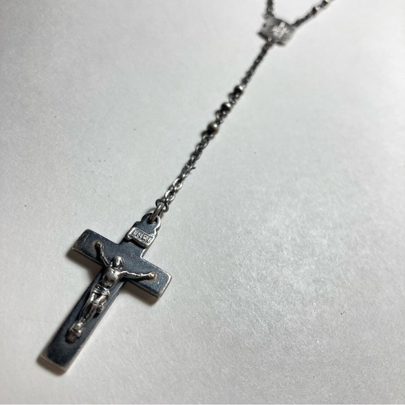 Vintage Sterling Pocket Rosary - Picture 6 of 10